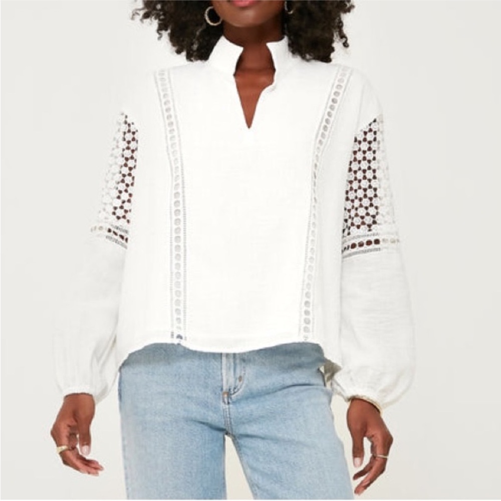 Tuckernuck - White Eyelet Jane Blouse